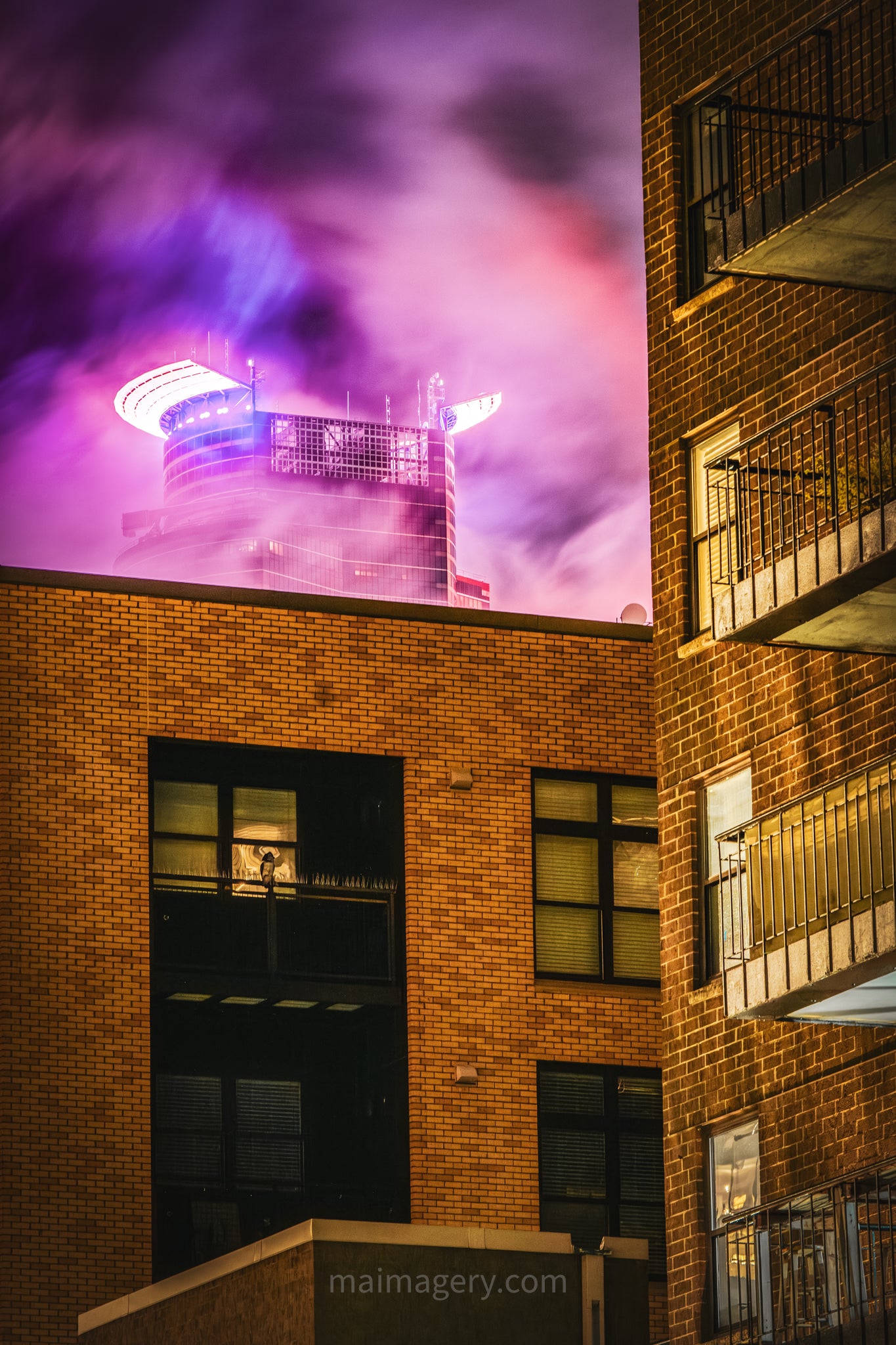 Capella Tower Northern Lights Impression in Minneapolis