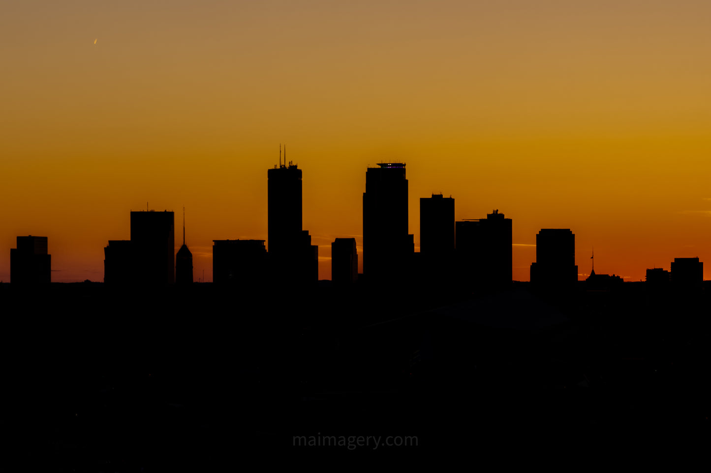Minneapolis Sunset Silhouette