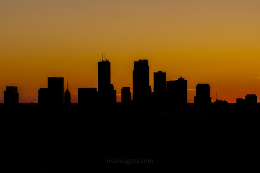 Minneapolis Sunset Silhouette