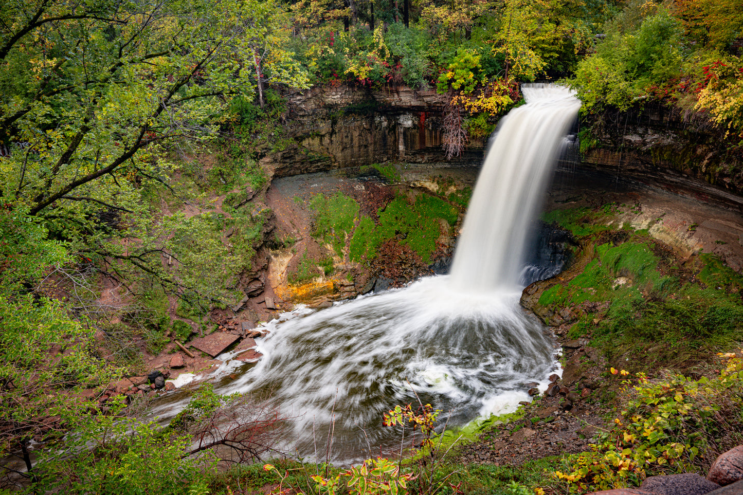 Minnehaha Falls in the Fall