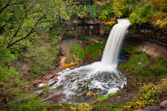 Minnehaha Falls in the Fall