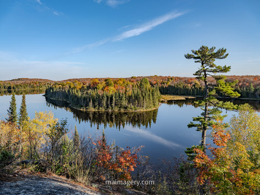 Inland Lake along the Minnesota North Shore in Autumn