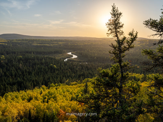 Overlooking the Poplar River in Autumn
