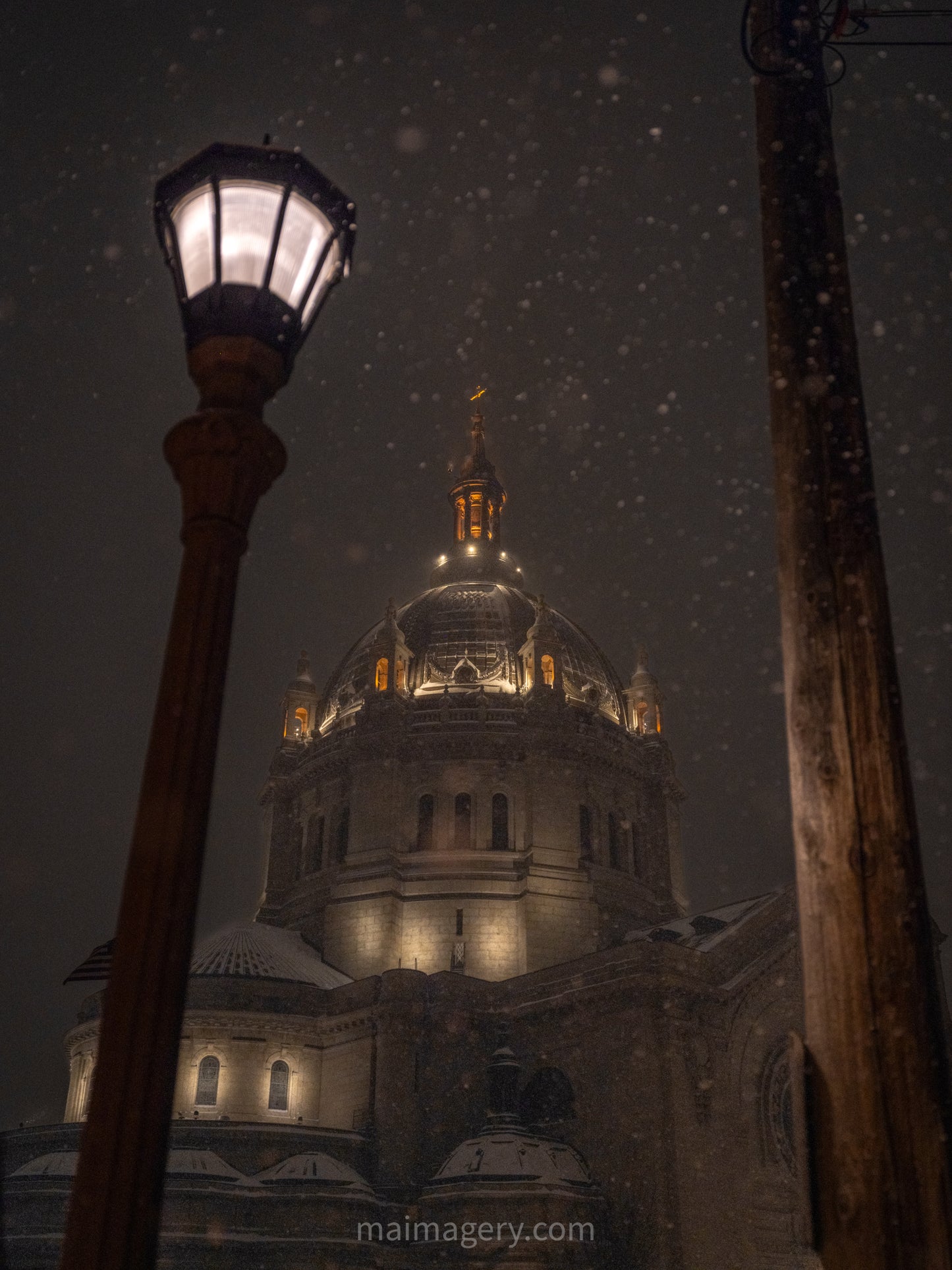 December Snow at the Cathedral of Saint Paul