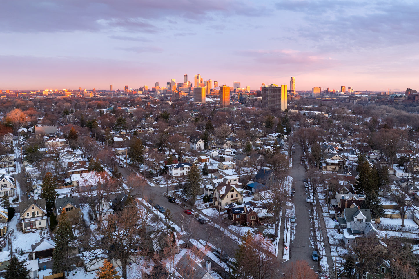 Minneapolis at Sunrise from Seward