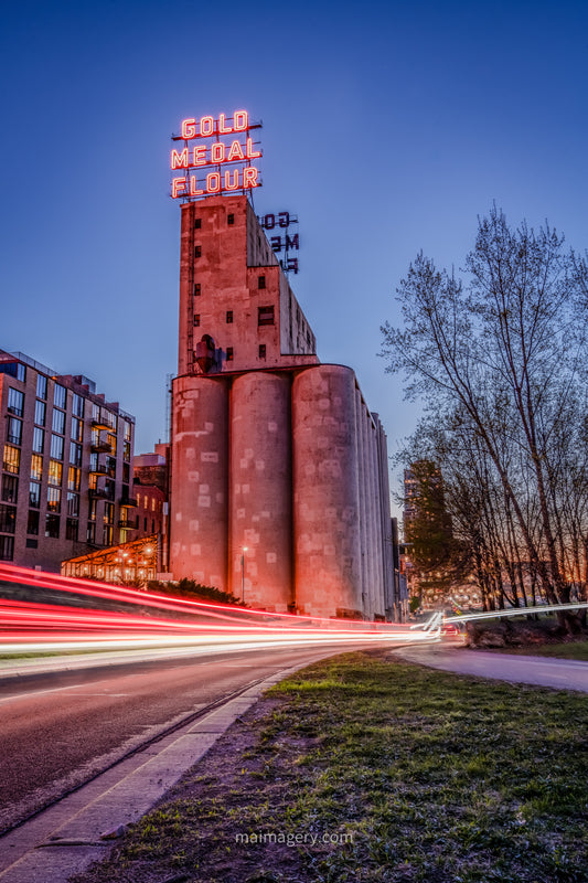 Sunset at the Mill District in Minneapolis