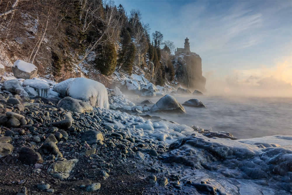 Split Rock in the Ice