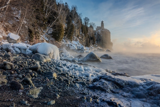 Split Rock in the Ice