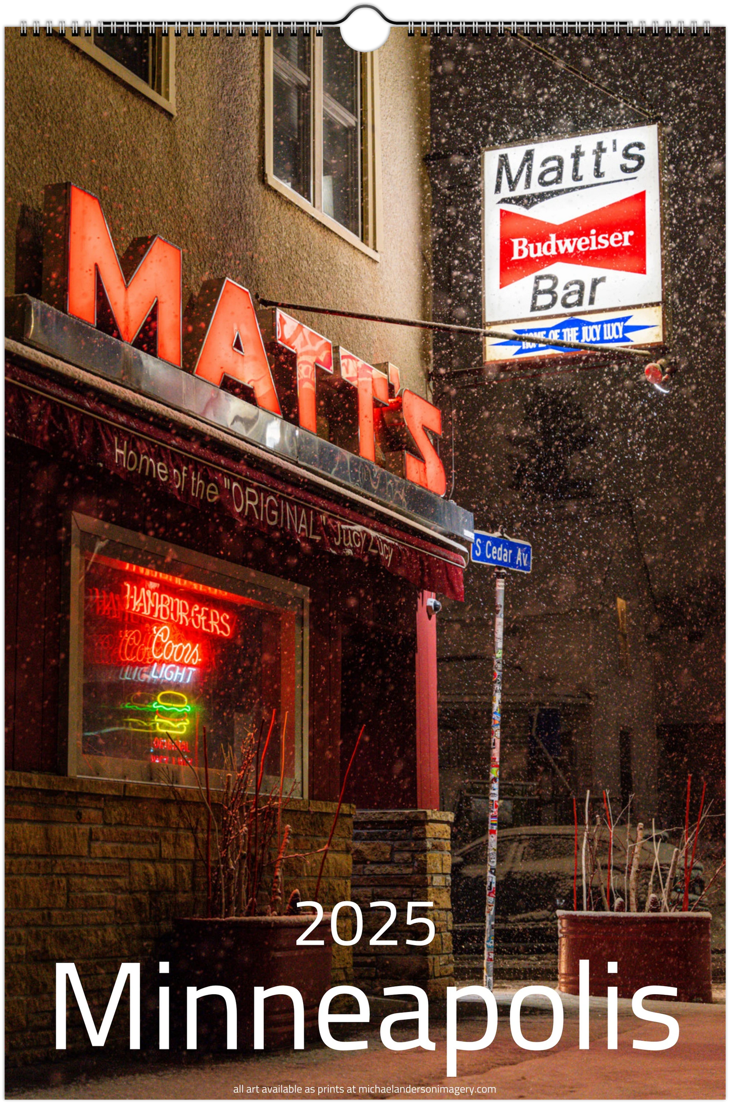 Minneapolis Wall Calendar On-hand