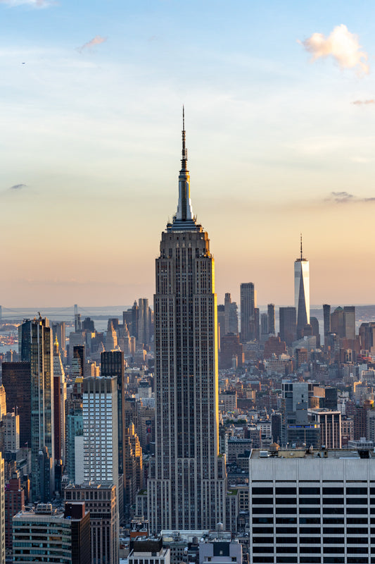 Empire State at Sunset - Portrait
