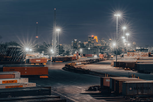 Minneapolis Skyline seen from Saint Paul
