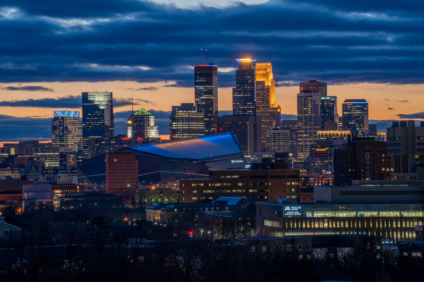 Minneapolis and Sky in Support of Ukraine