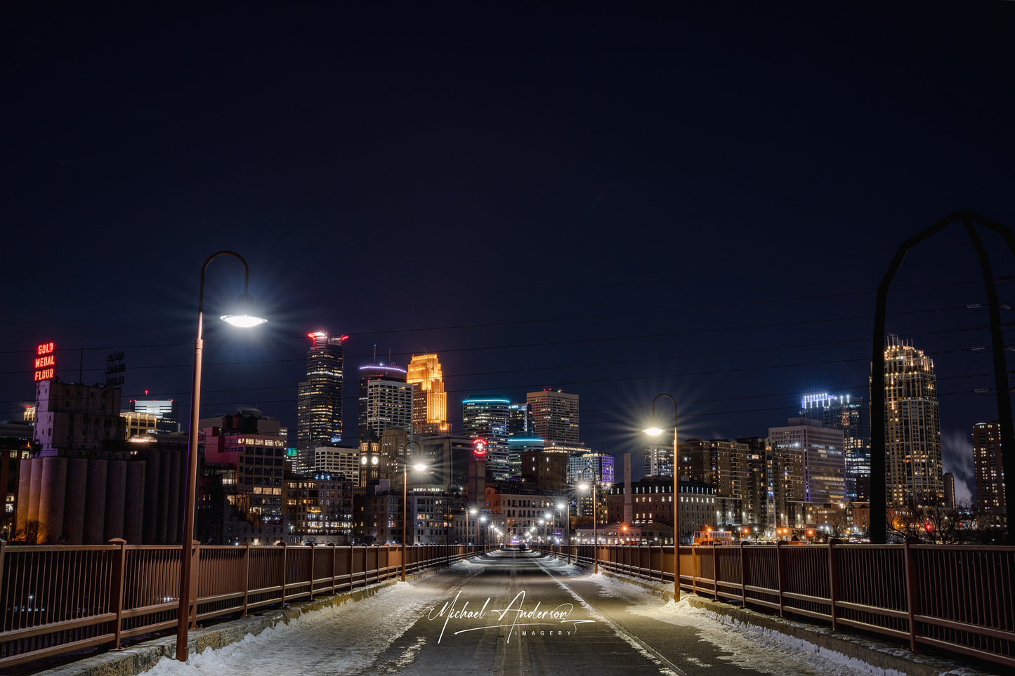 Stone Arch Bridge into Minneapolis