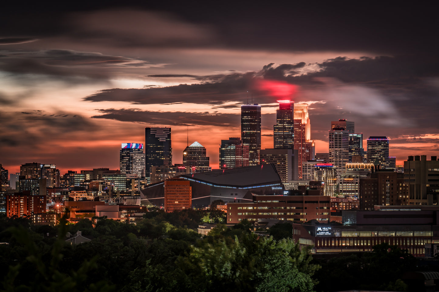 Minneapolis Sunset After Storm