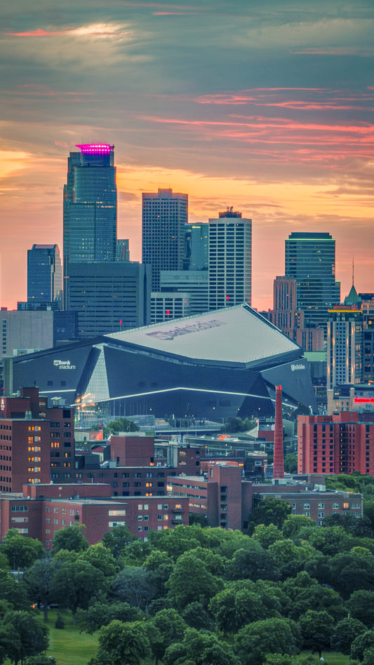 US Bank at Sunset