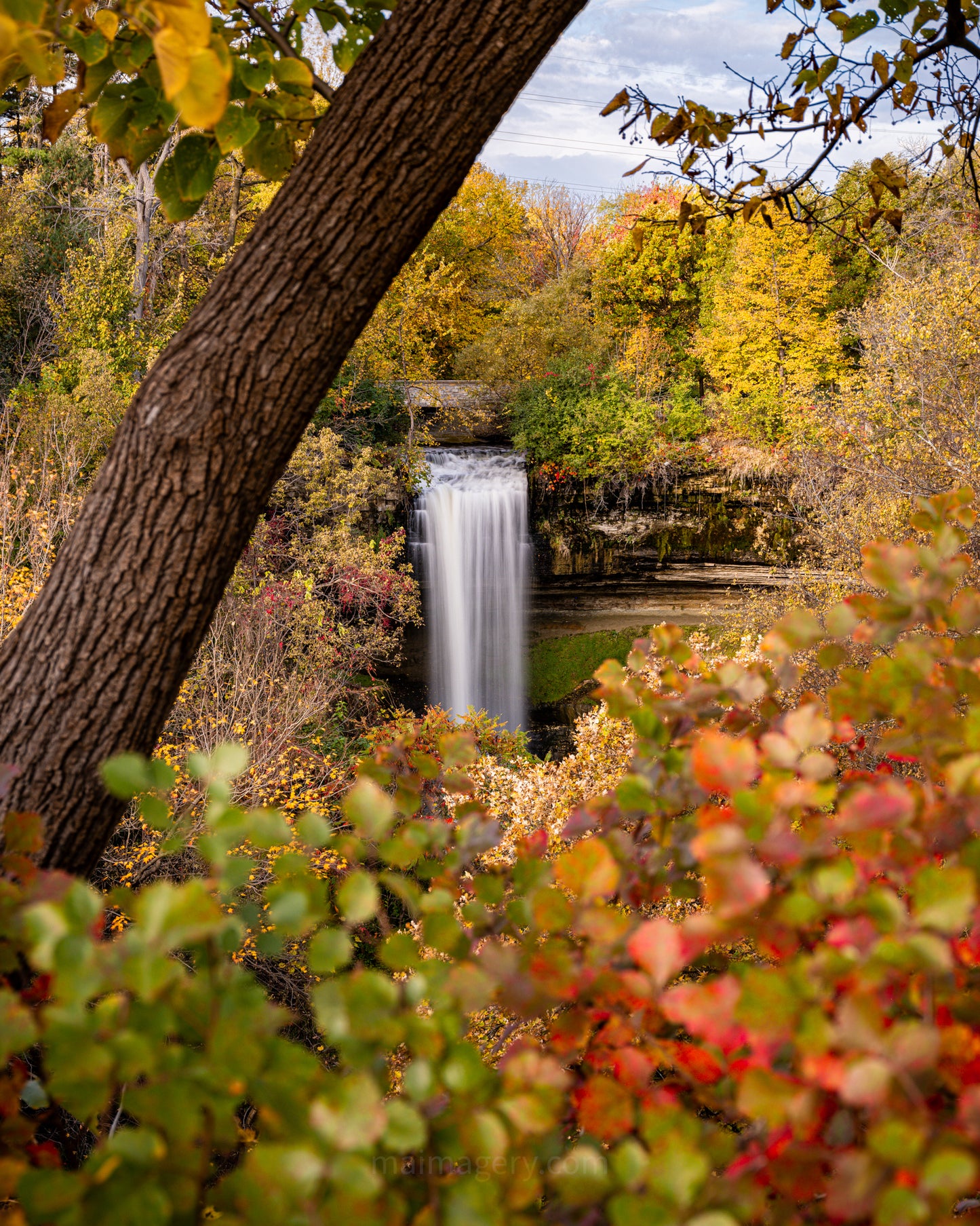 Minnehaha Falls in the Fall 2025