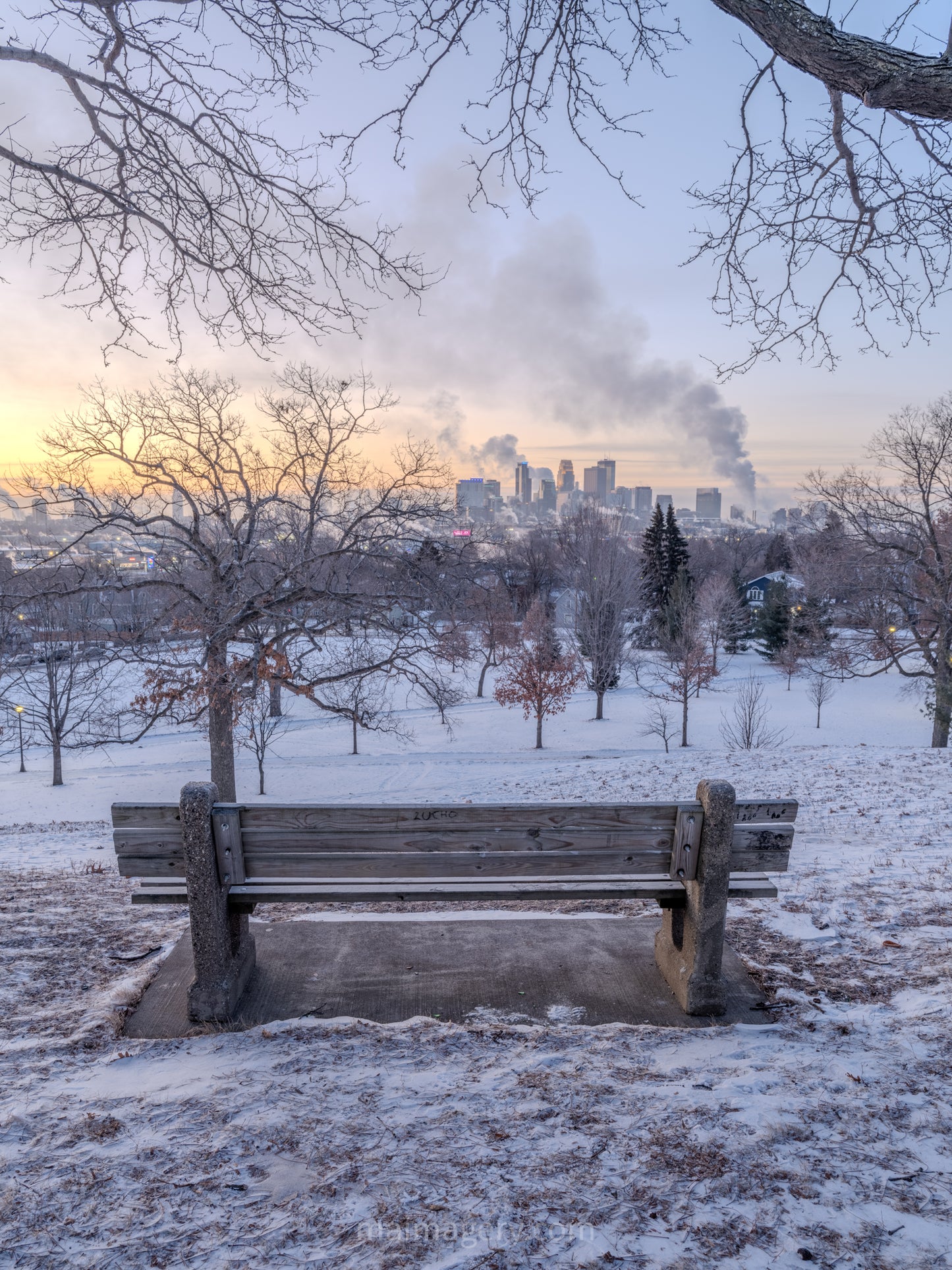 Frozen City - Minneapolis Sunrise at -14°