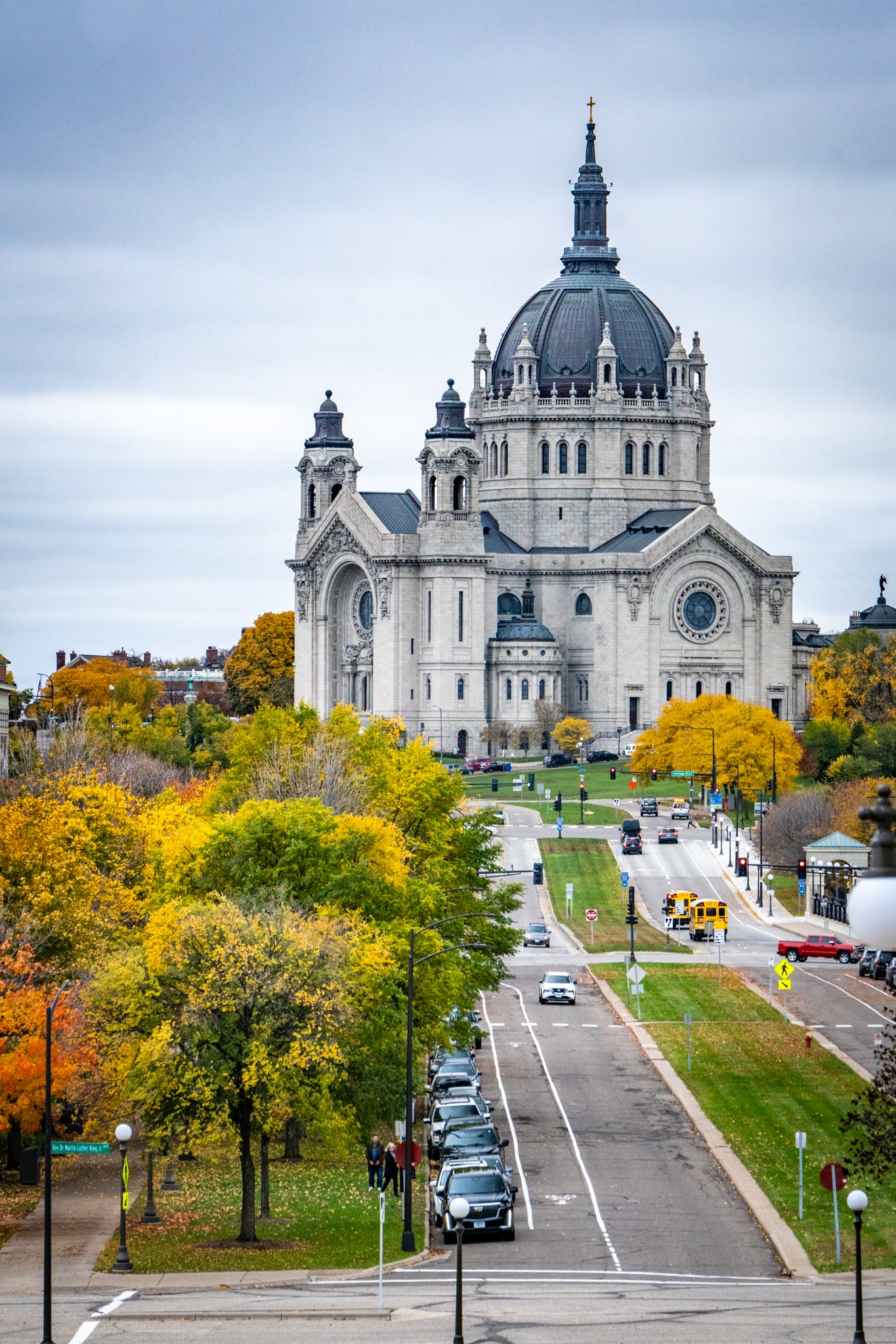 Cathedral of Saint Paul in Fall