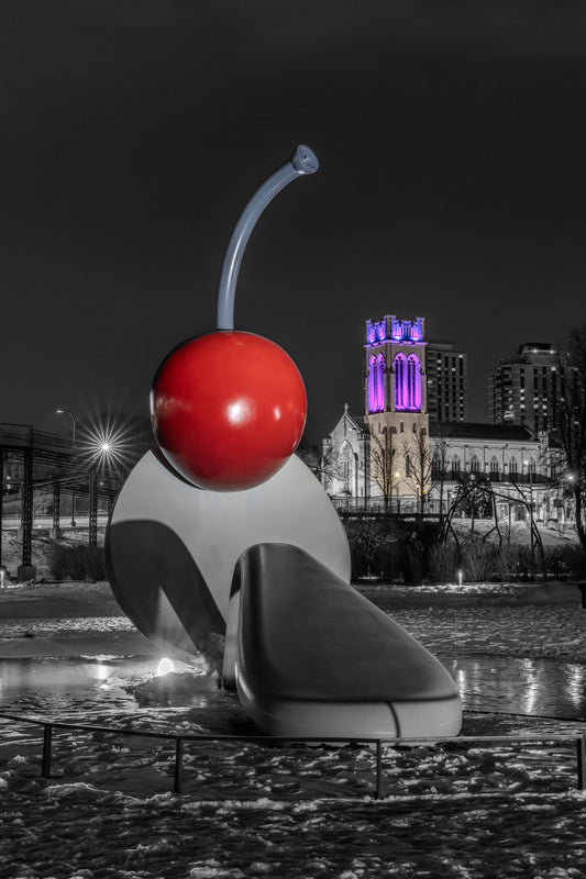 Spoonbridge and Cherry with Saint Mark's Episcopal Cathedral