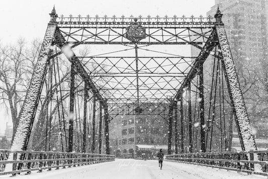 Merriam Street Bridge in Winter