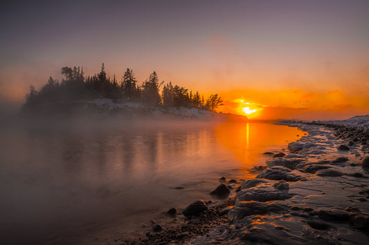 Lake Superior Island Sunrise